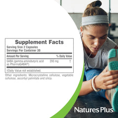 NaturesPlus PRO PharmaGABA bottle label