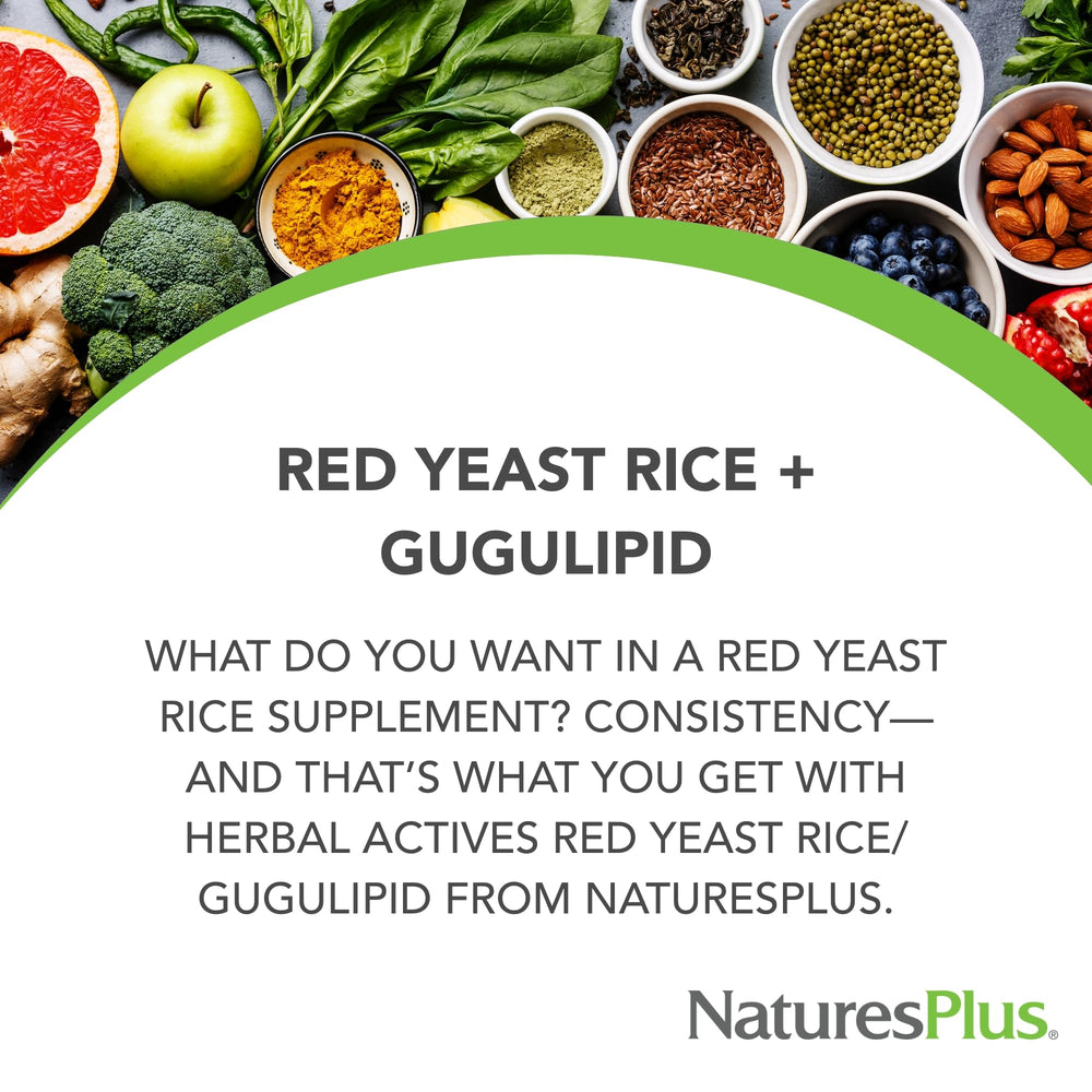Close-up of Red Yeast Rice Gugulipid capsules