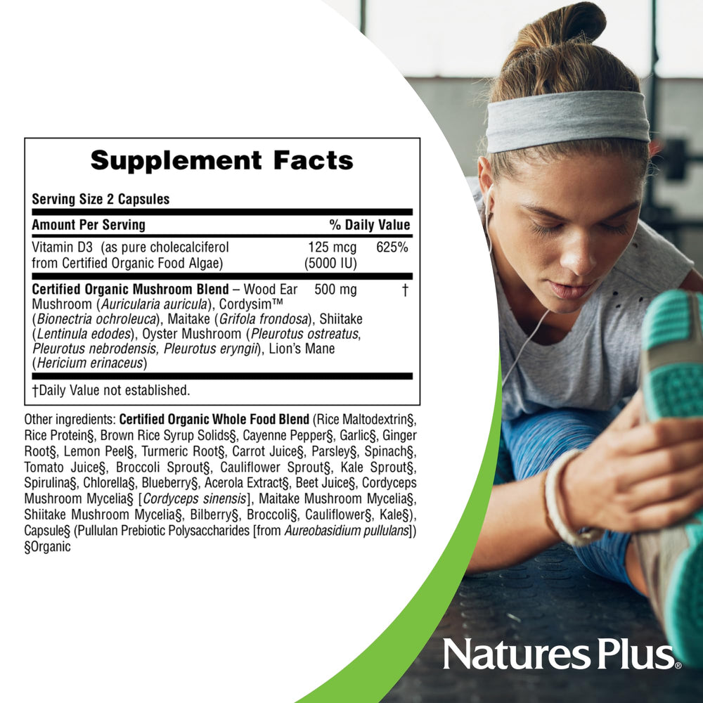 Front of packaging highlighting immune system support