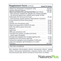 NaturesPlus Source of Life No Iron packaging shows 60 servings.