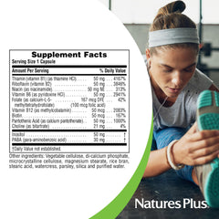 Fortified with whole-food base ingredients for NaturesPlus Super B50-60