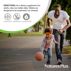 Product packaging and serving details for NaturesPlus Ultra Bromelain