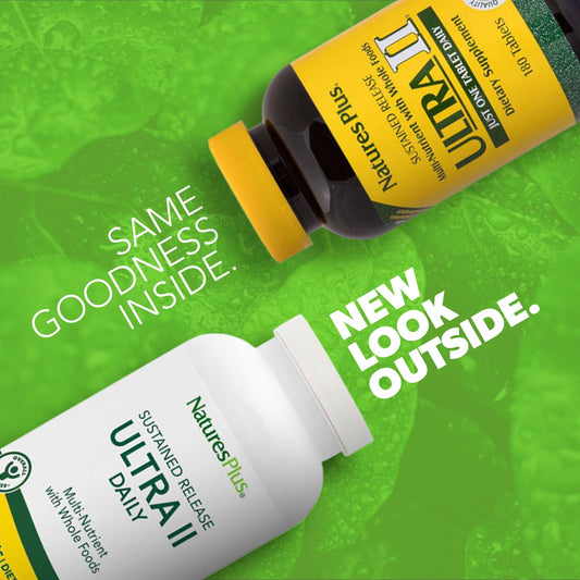 Front view of NaturesPlus Ultra II Daily packaging