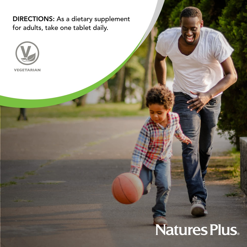 60-tablet bottle indicating 60 servings