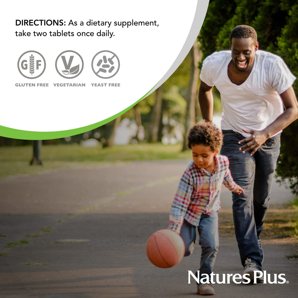 Back view of NaturesPlus Ultra-Mins bottle