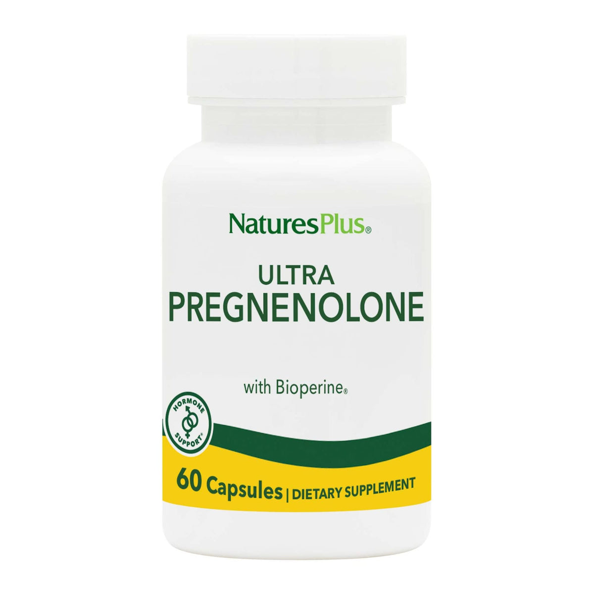 NaturesPlus Ultra Pregnenolone bottle and label - 60 capsules (hero image)