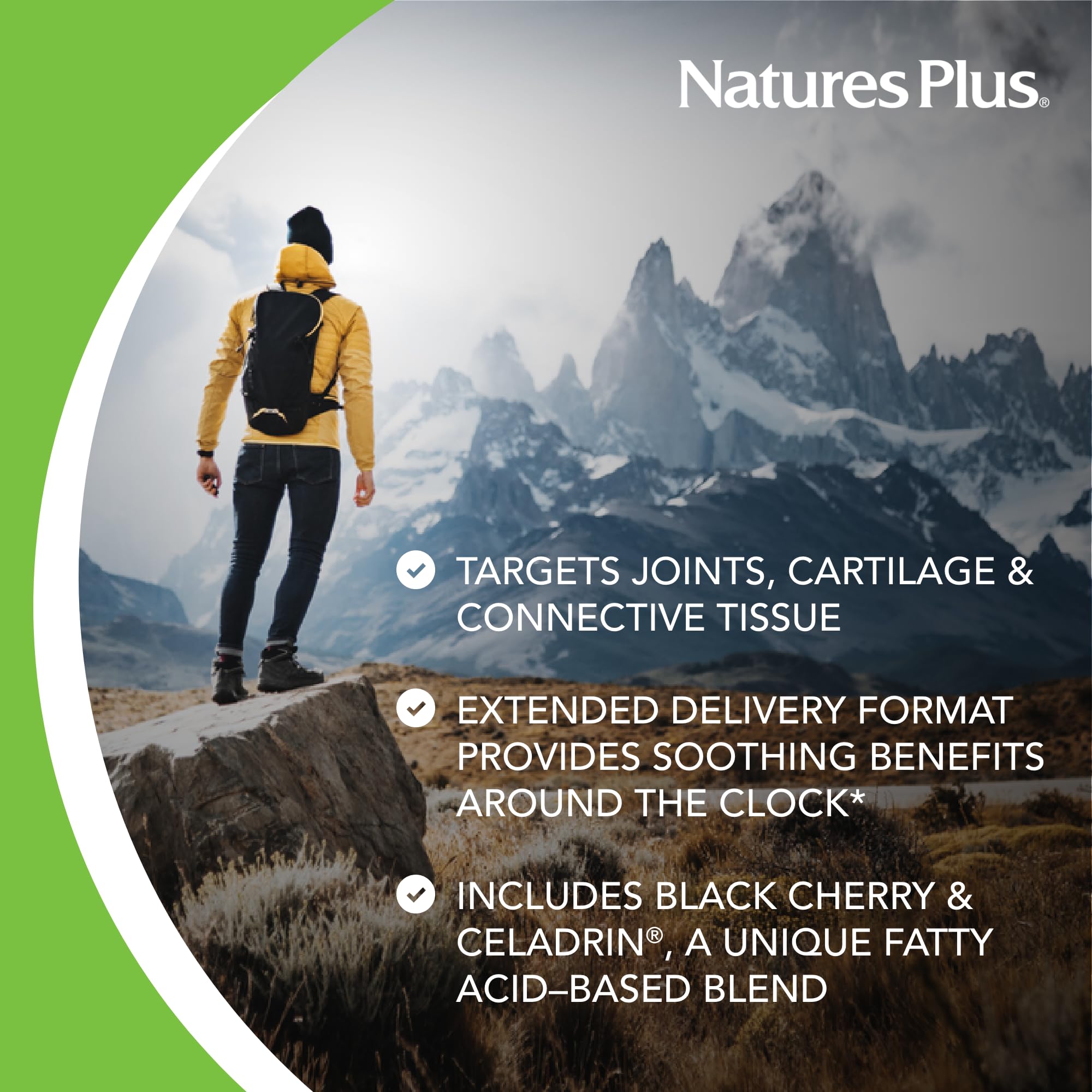 Front view of NaturesPlus Rx-Joint triple strength bottle with cap