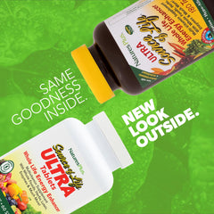 Back label of NaturesPlus Ultra Source of Life Multivitamin bottle