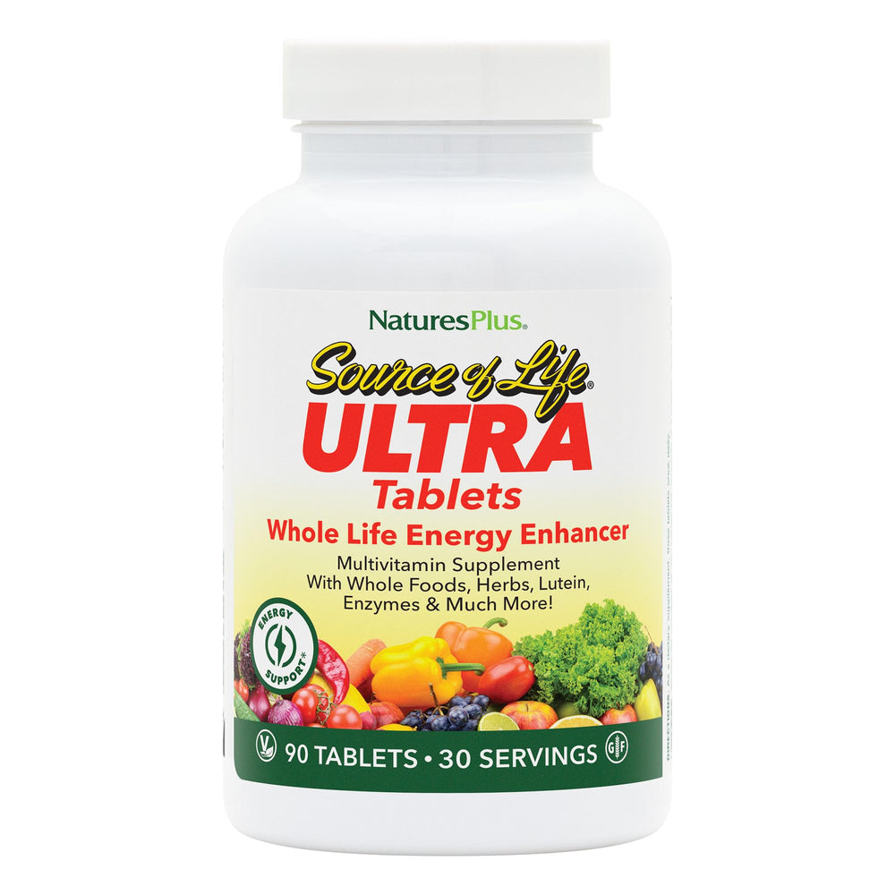 NaturesPlus Ultra Source of Life Multivitamin bottle with 90 tablets