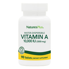 Label showing NaturesPlus Vitamin A Palmitate 10,000 IU