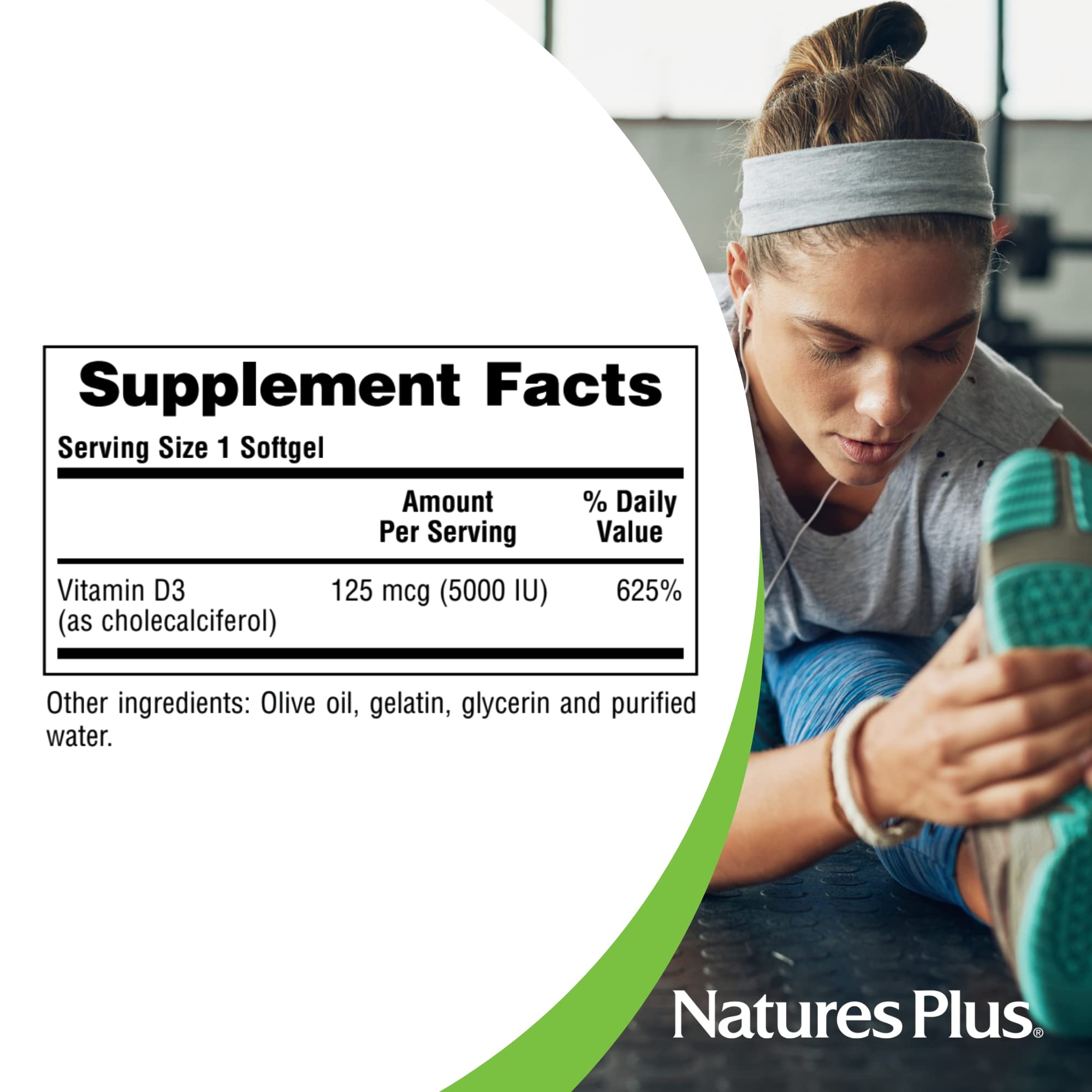 Suggested use and directions for NaturesPlus Vitamin D3