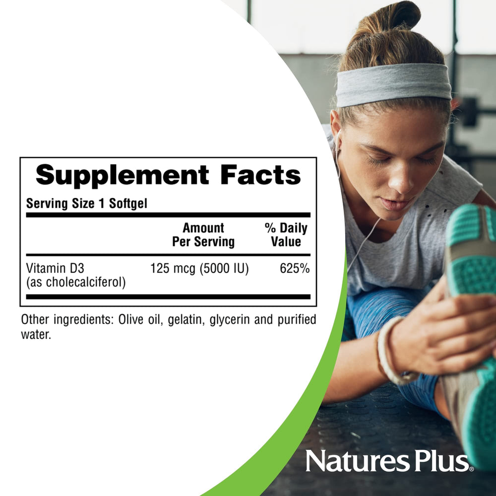 Suggested use and directions for NaturesPlus Vitamin D3