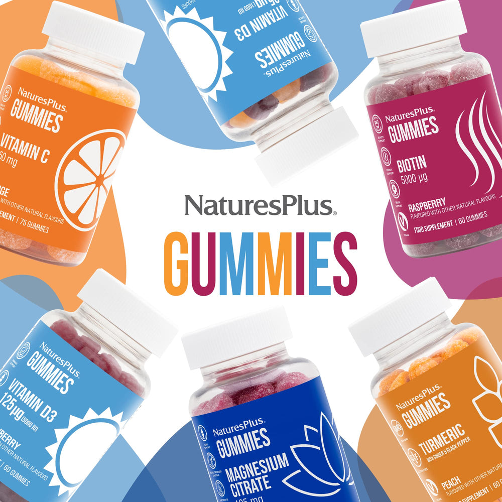 Front of bottle showing 60 gummies per bottle