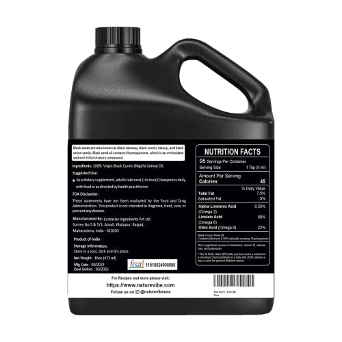 Tamper-resistant seal and jar of Naturevibe Botanicals Black Cumin Seed Oil