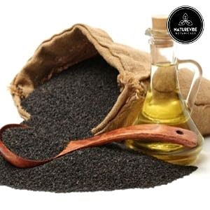 Tamper-proof seal on Naturevibe Botanicals Black Cumin Seed Oil 32 oz jar