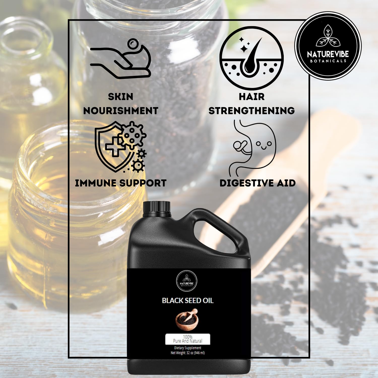 Omega 3 6 9 Nigella sativa oil from Naturevibe Botanicals