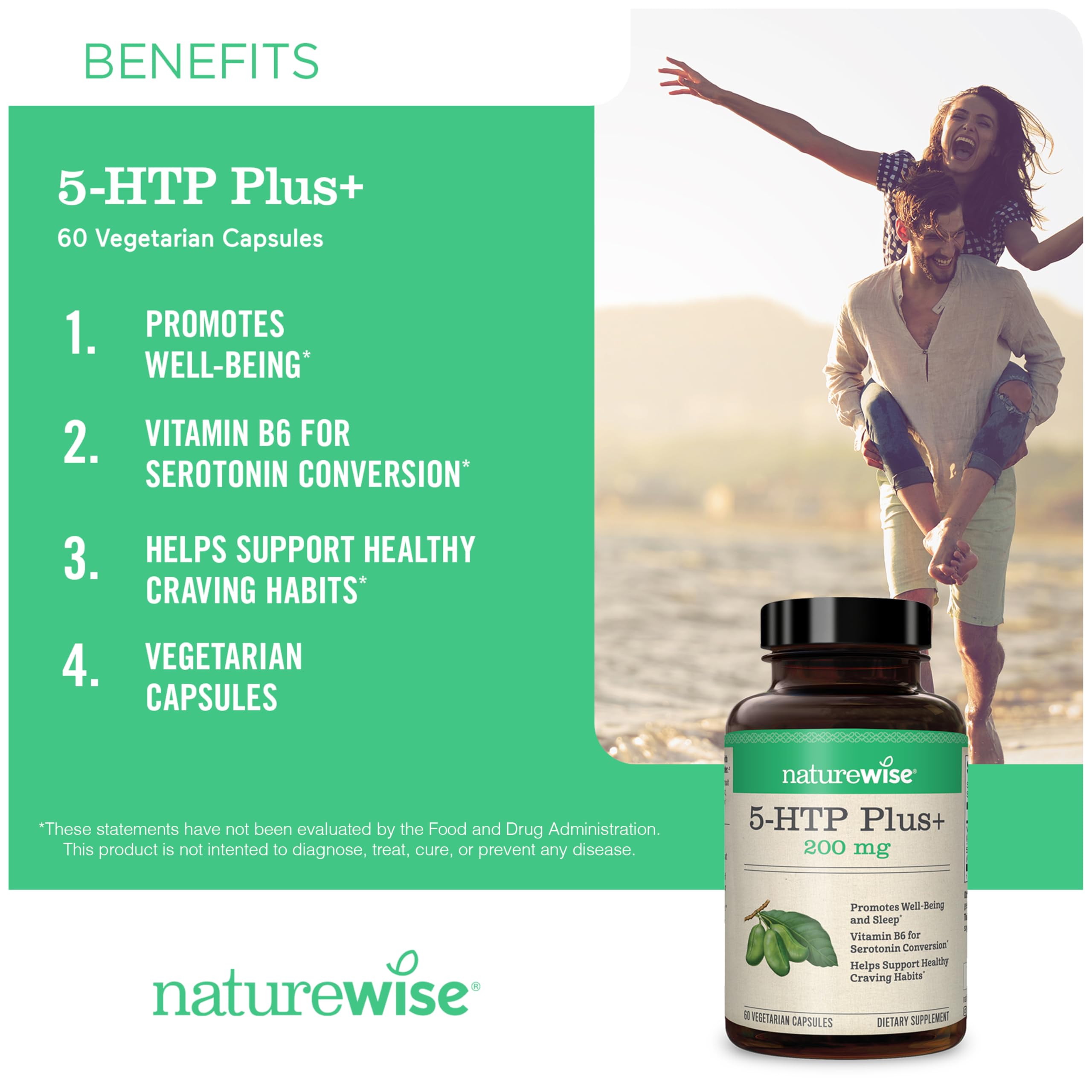 Mood support from 5-HTP and vitamin B6
