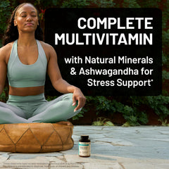 Close-up of vitamins and minerals in the bottle