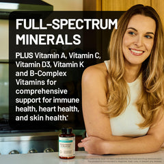 Organic fruits and vegetables included in the formula