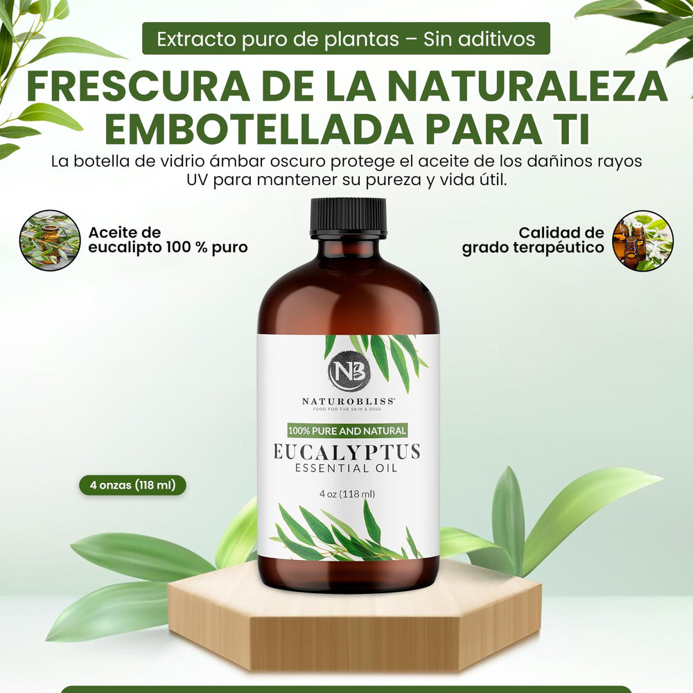 Eucalyptus oil used in a diffuser for aromatherapy