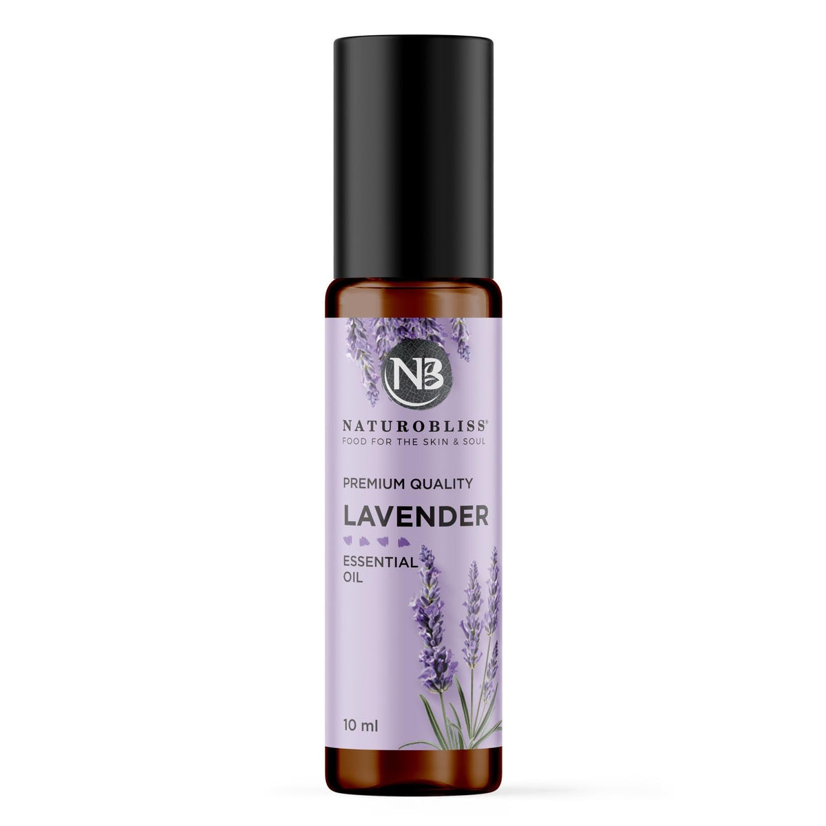 NaturoBliss Lavender Essential Oil Roll-On 10ml bottle front view
