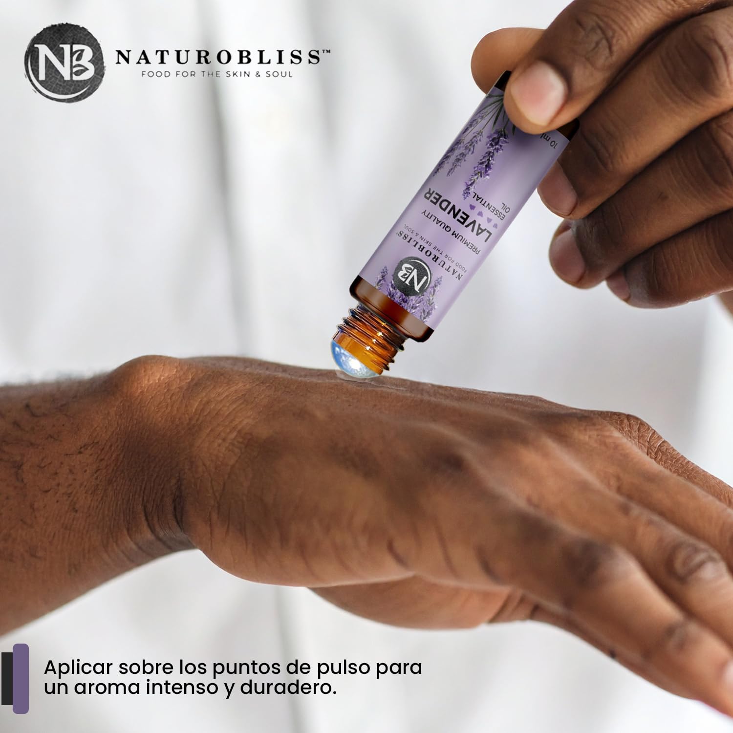 NaturoBliss packaging and box for Lavender Roll-On