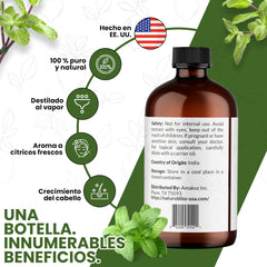 Aromatherapy usage with peppermint oil diffuser