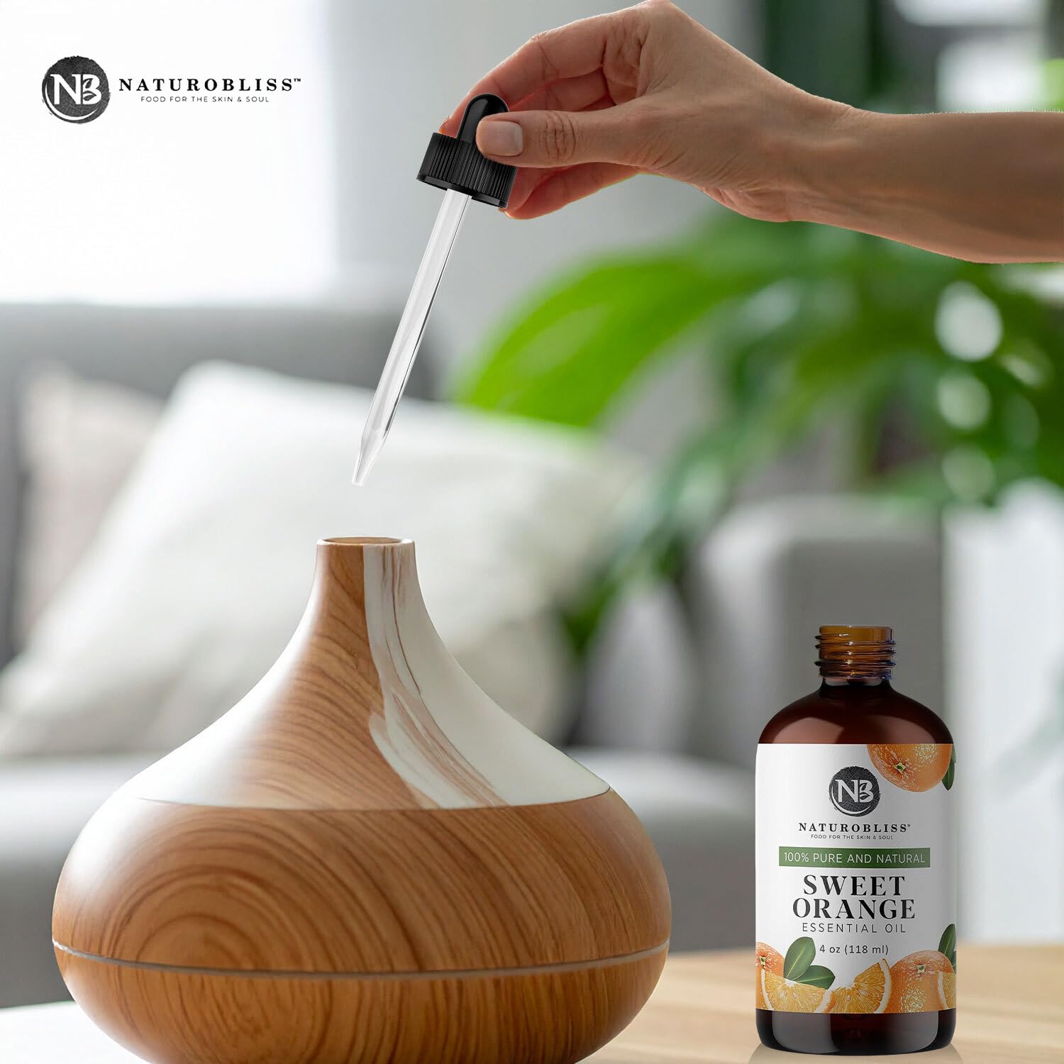Aromatherapy blending with NaturoBliss Sweet Orange Essential Oil