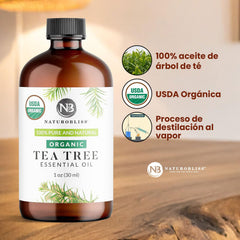 Premium quality glass bottle with UV protection for tea tree oil