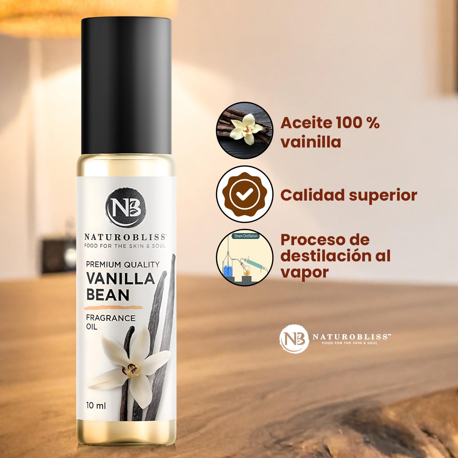 Packaging shot of NaturoBliss Vanilla Perfume Roll-On 10 ml
