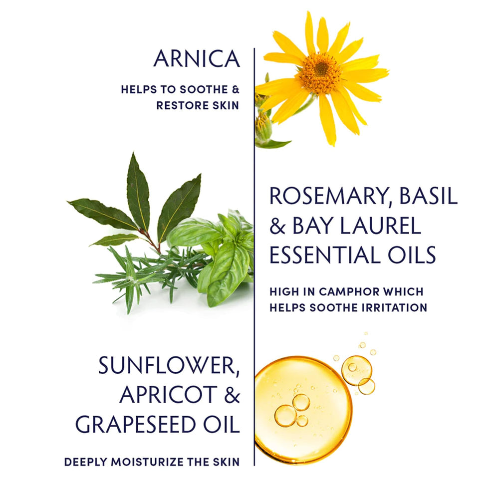 Massage usage: oil applied to skin for relief