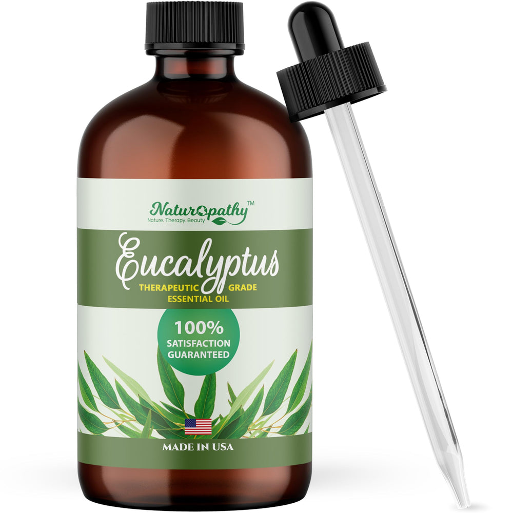 Naturopathy Eucalyptus Essential Oil bottle, 4 oz