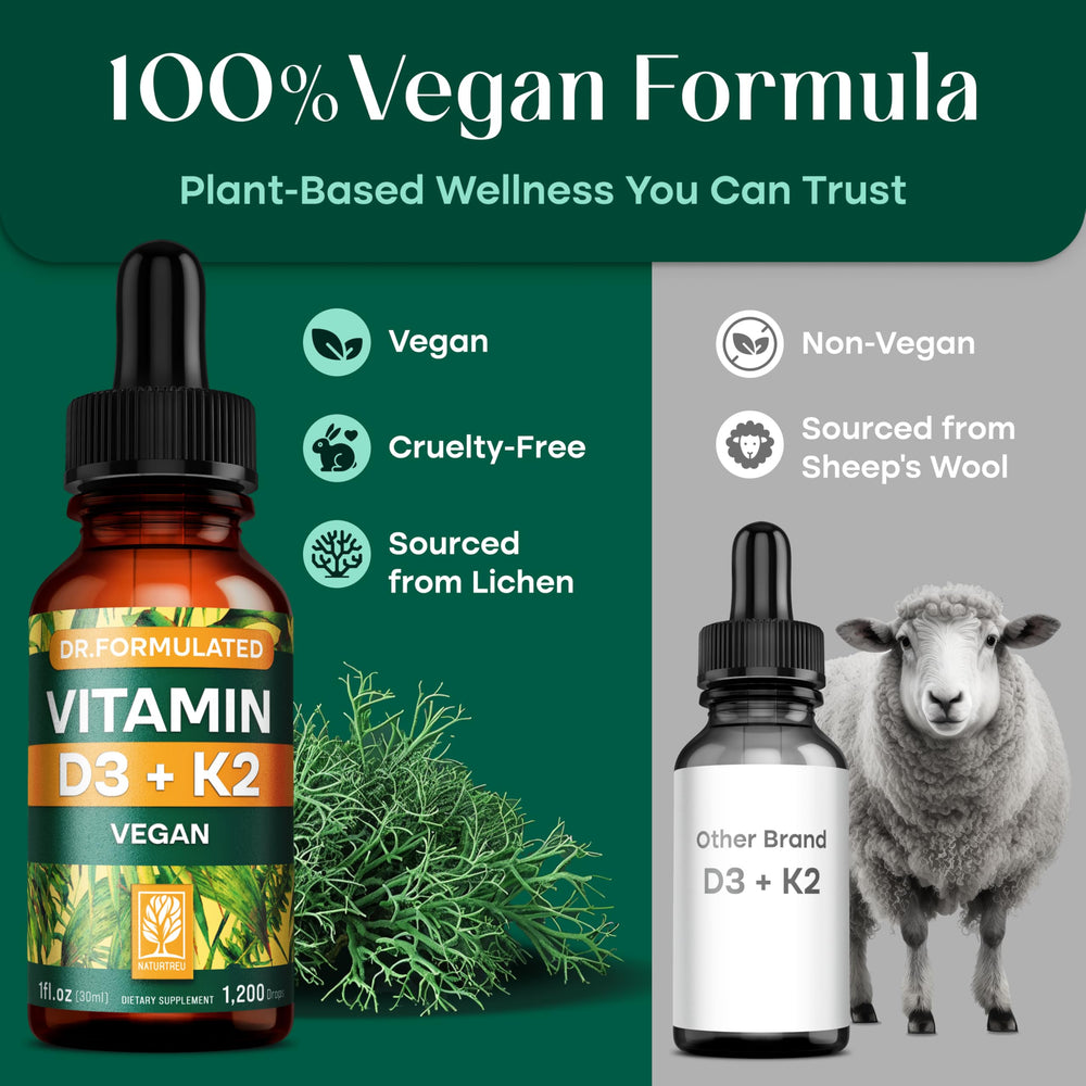 Ingredients: vegan D3 from lichen and MK-7 K2