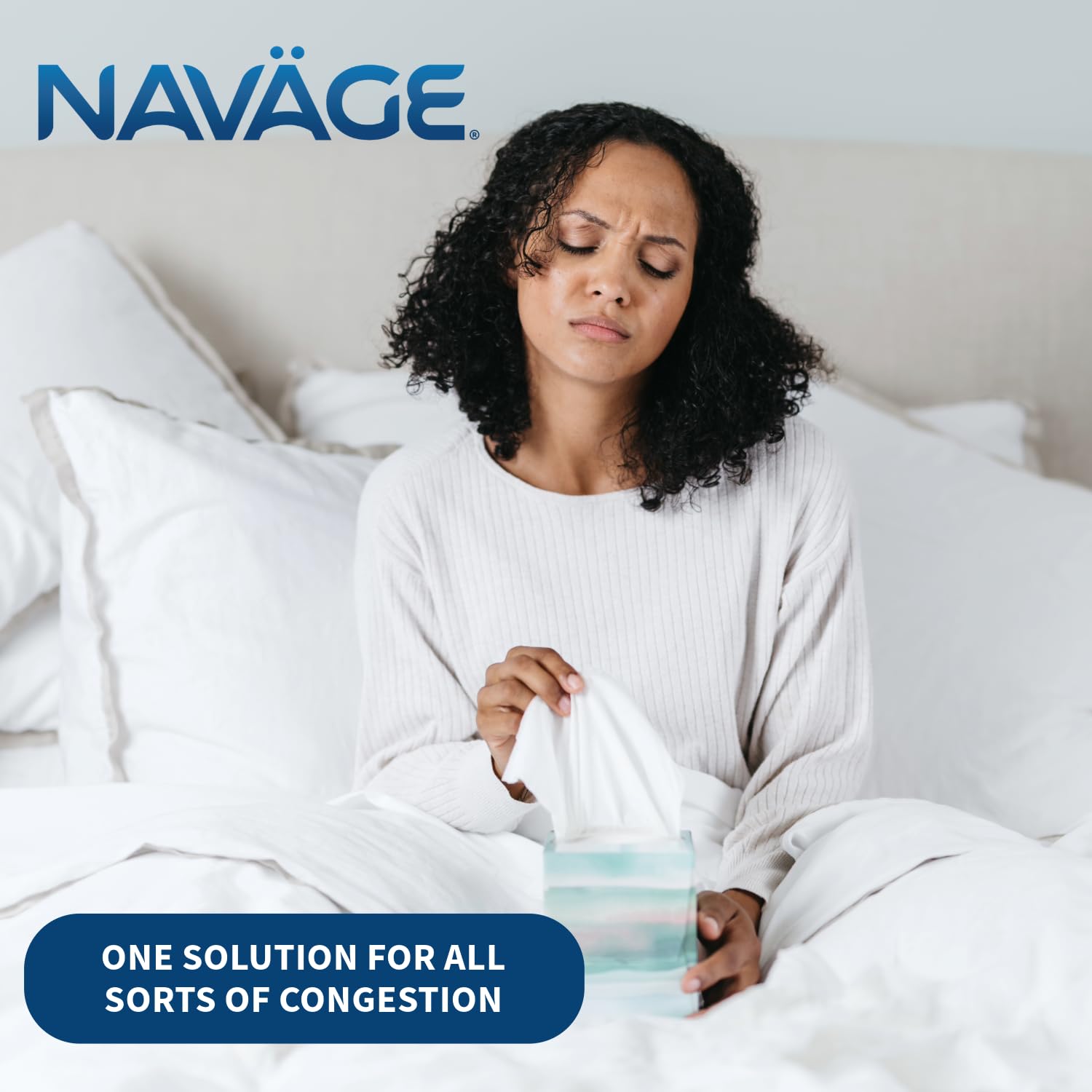 Navage rinse steps showcase three-step process for use