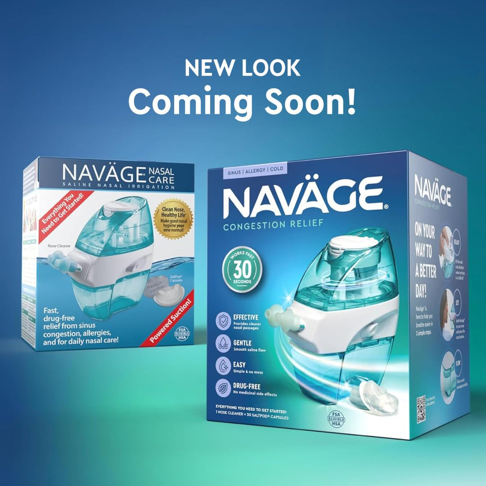 Navage water tank fills easily with distilled water before rinses