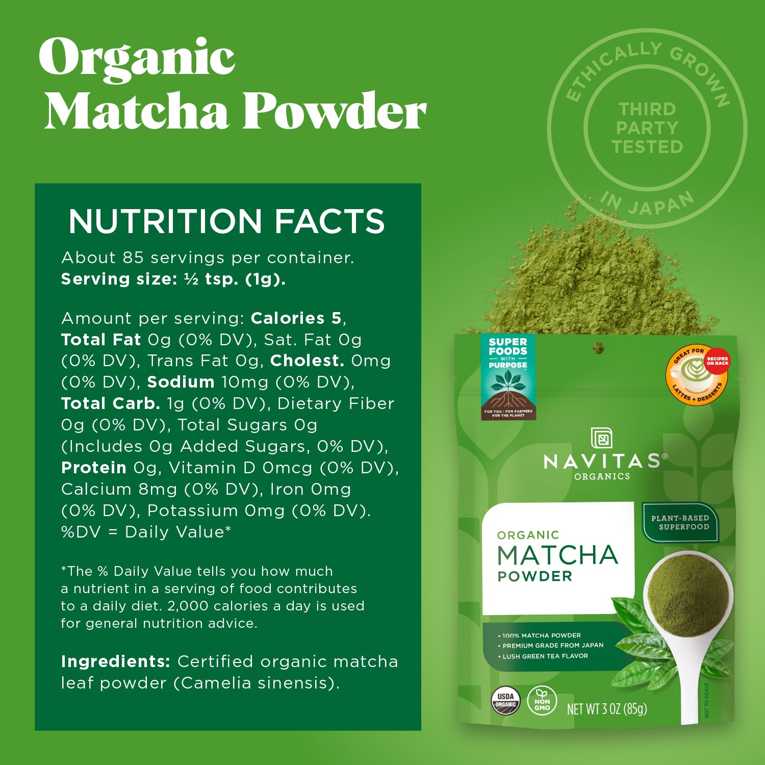 Ceremonial use of Navitas Organics Matcha Powder