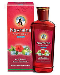 Navratna Ayurvedic Cool Oil bottle and packaging
