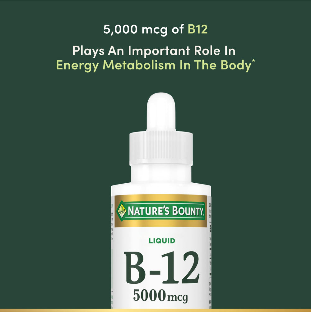 Dropper dispensing vitamin B-12 under the tongue