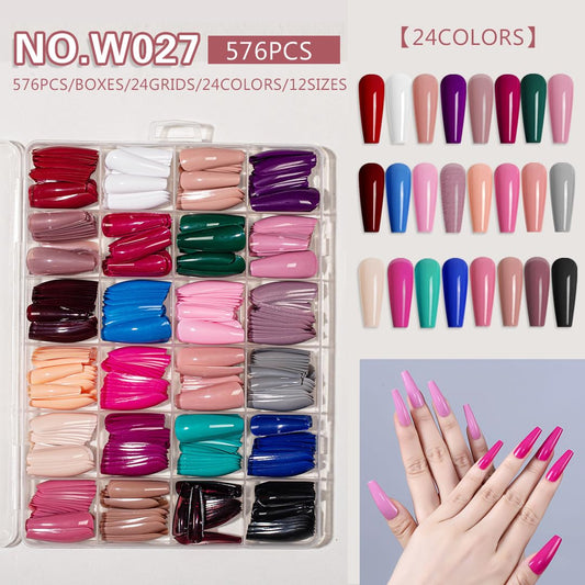 NBNTGH 576-piece nail kit box showing complete set for quick at-home manicures.