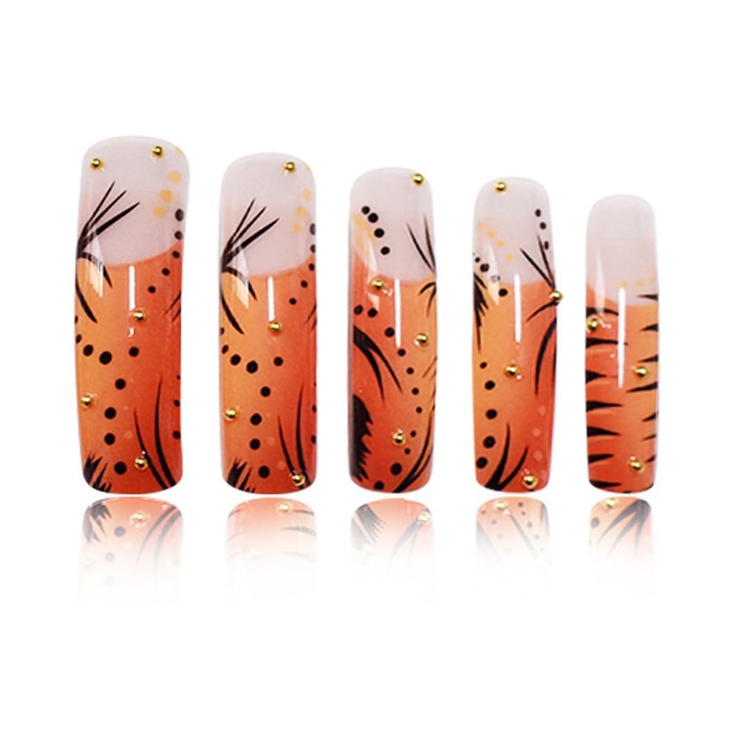NBNTGH glue-on nails with adhesive tabs enable quick, tool-free application.