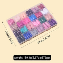 NBNTGH press-on nails application demo showing easy placement
