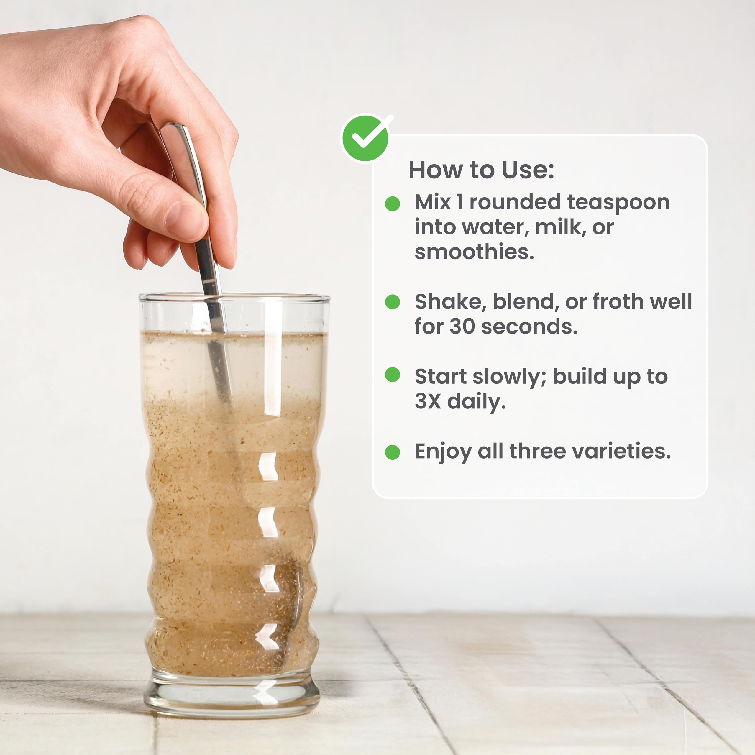 Illustration of digestive health concept with nbpure powder