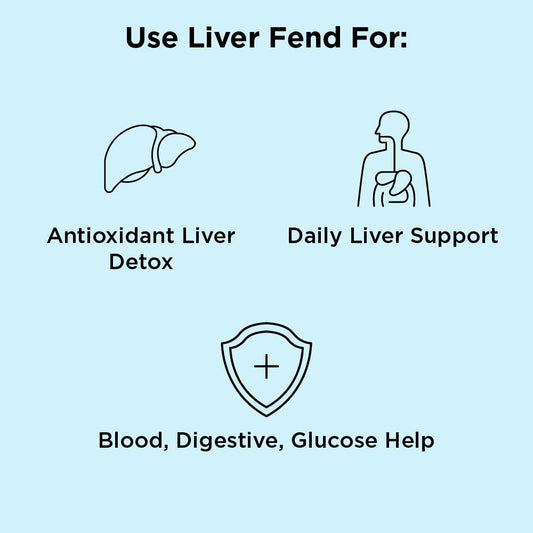 Side view of nbpure Liver Fend bottle label