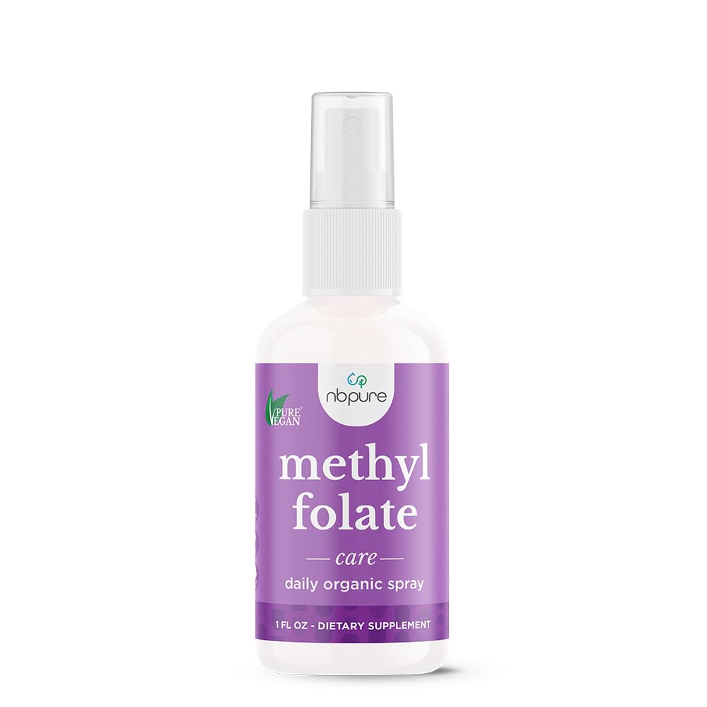 nbpure Methylfolate Vitamin B9 spray bottle front view