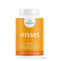 nbpure On-Set Immune Booster bottle and capsules