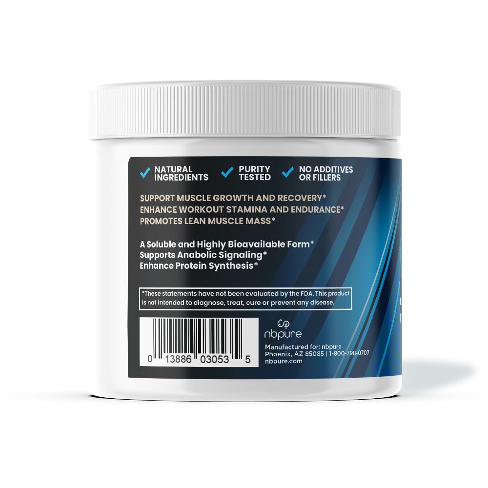 Close-up of PepForm Leucine Peptides powder formula
