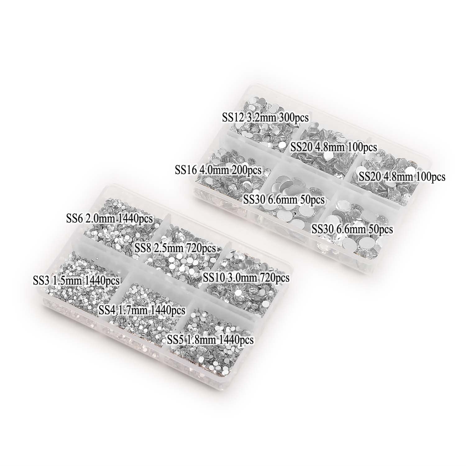 NCB mixed sizes ss3-ss30 suitable for nails and crafts.
