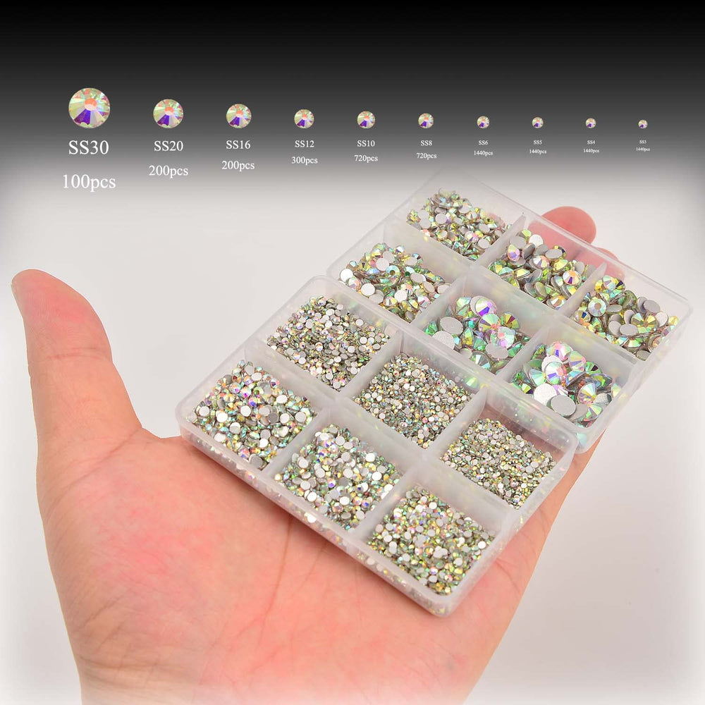 NCB tweezers and picking pen included for precise rhinestone placement