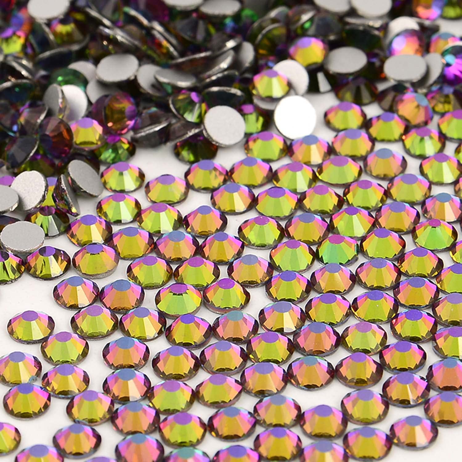 NCB Nancybeads round glass rhinestones for nail art that catches the light