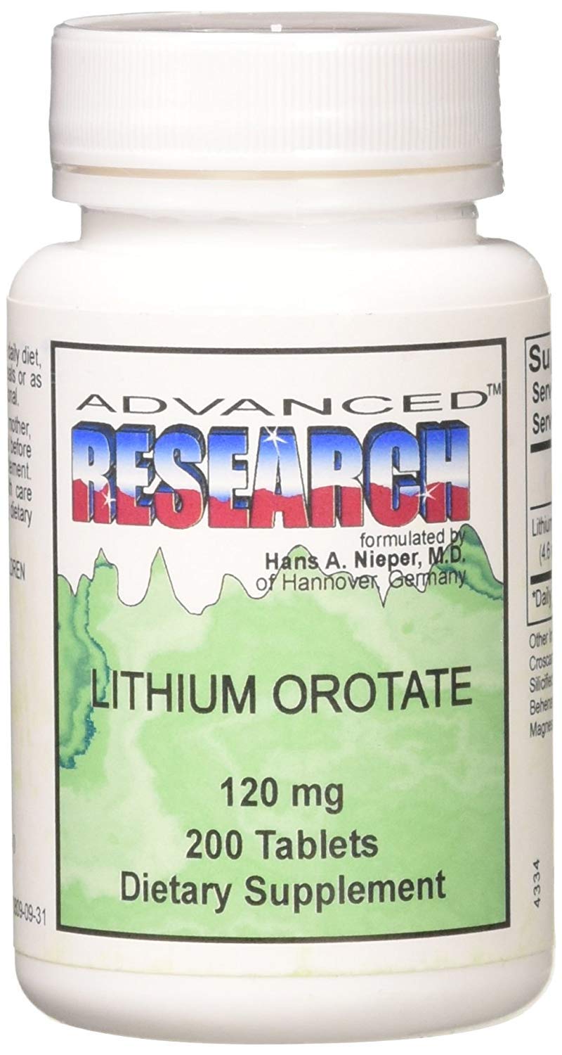 NCI Advanced Research Lithium Orotate bottle for daily wellness routine.